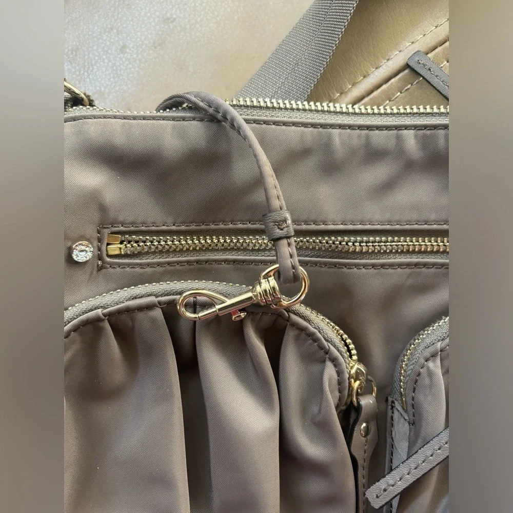 Mz Wallace light brown nylon crossbody